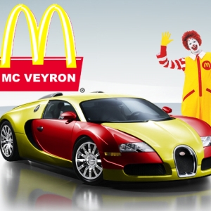 Ronald McDonald’s Bugatti Veyron